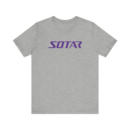 SOTAR Purple LOGO Graphic Tee - Unisex Casual T-Shirt, Everyday Outdoor