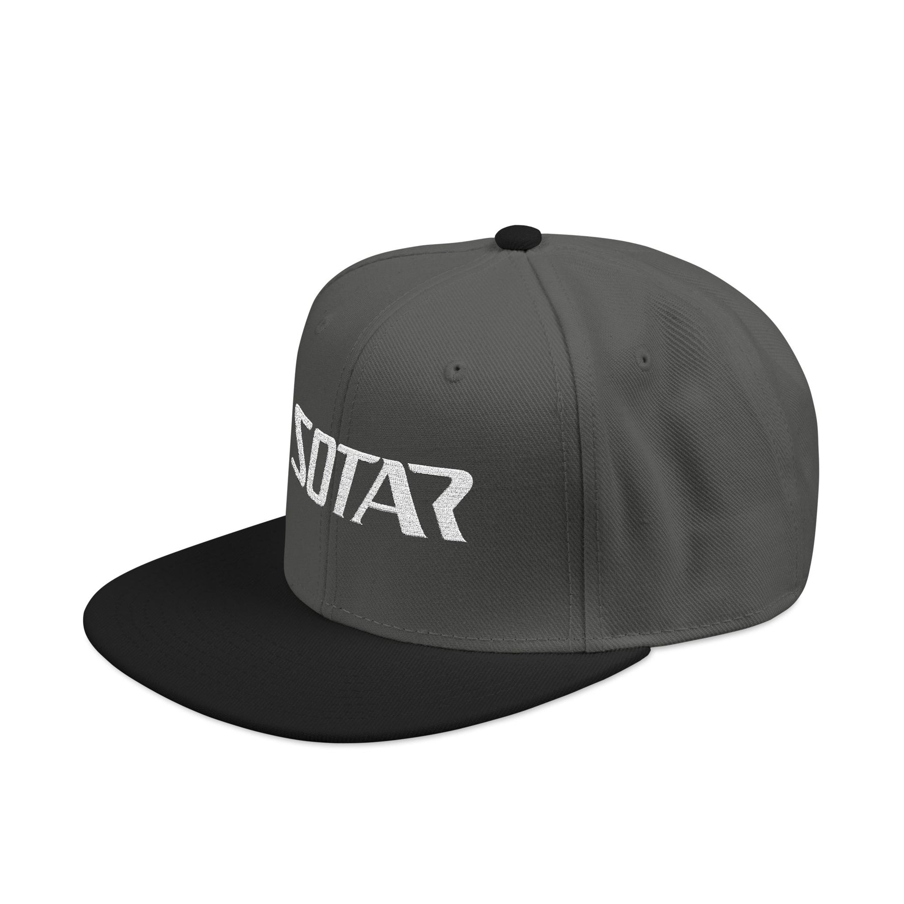 SOTAR Embroidered White Logo Snapback Trucker Cap Baseball Hat