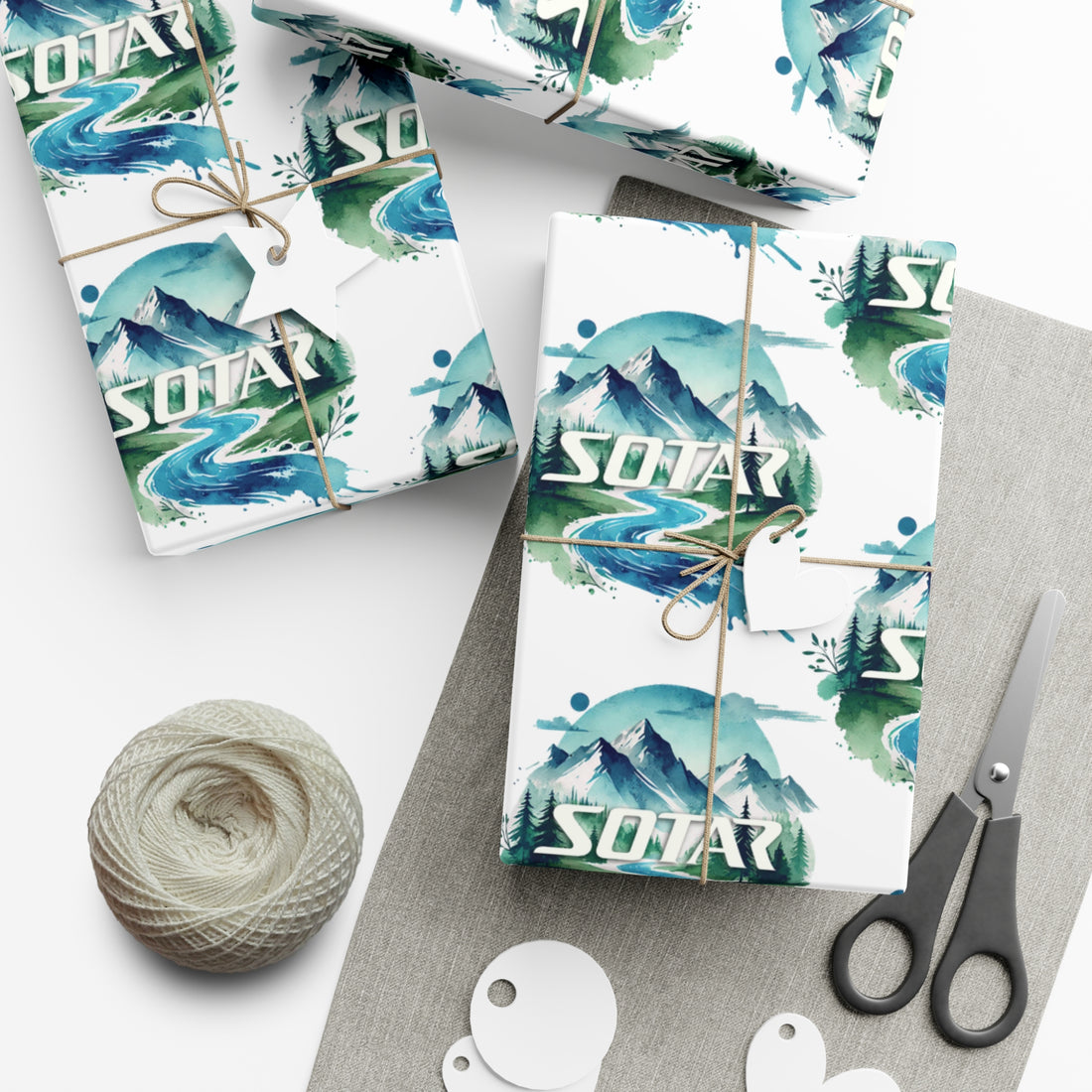 Wrapping Papers for Outdoorsy Folks - Watercolor 201