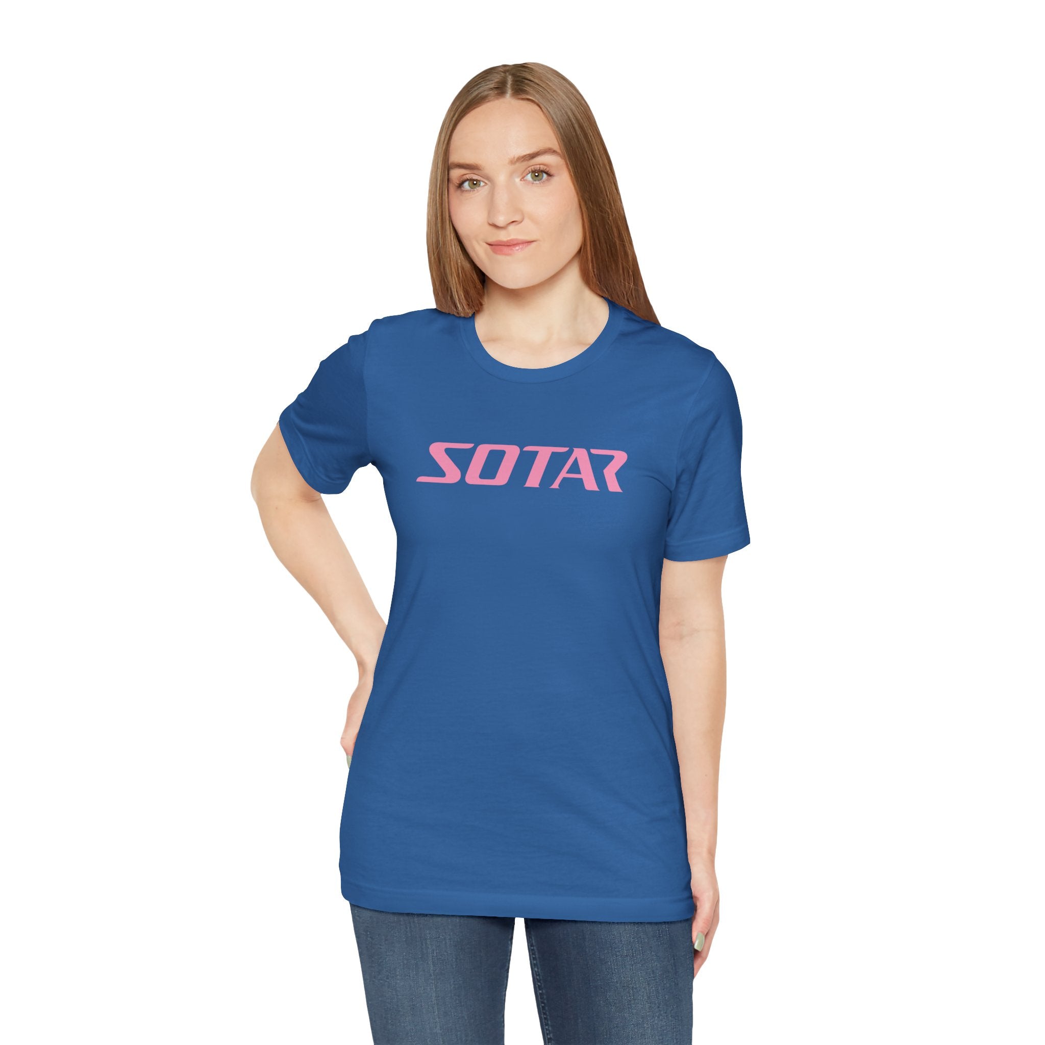 SOTAR Pink LOGO Graphic Tee - Unisex Casual T-Shirt, Everyday Outdoor