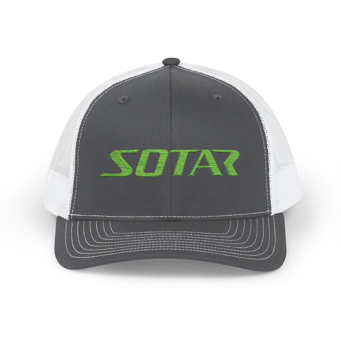 Snapback Trucker Cap -Bright Green Logo