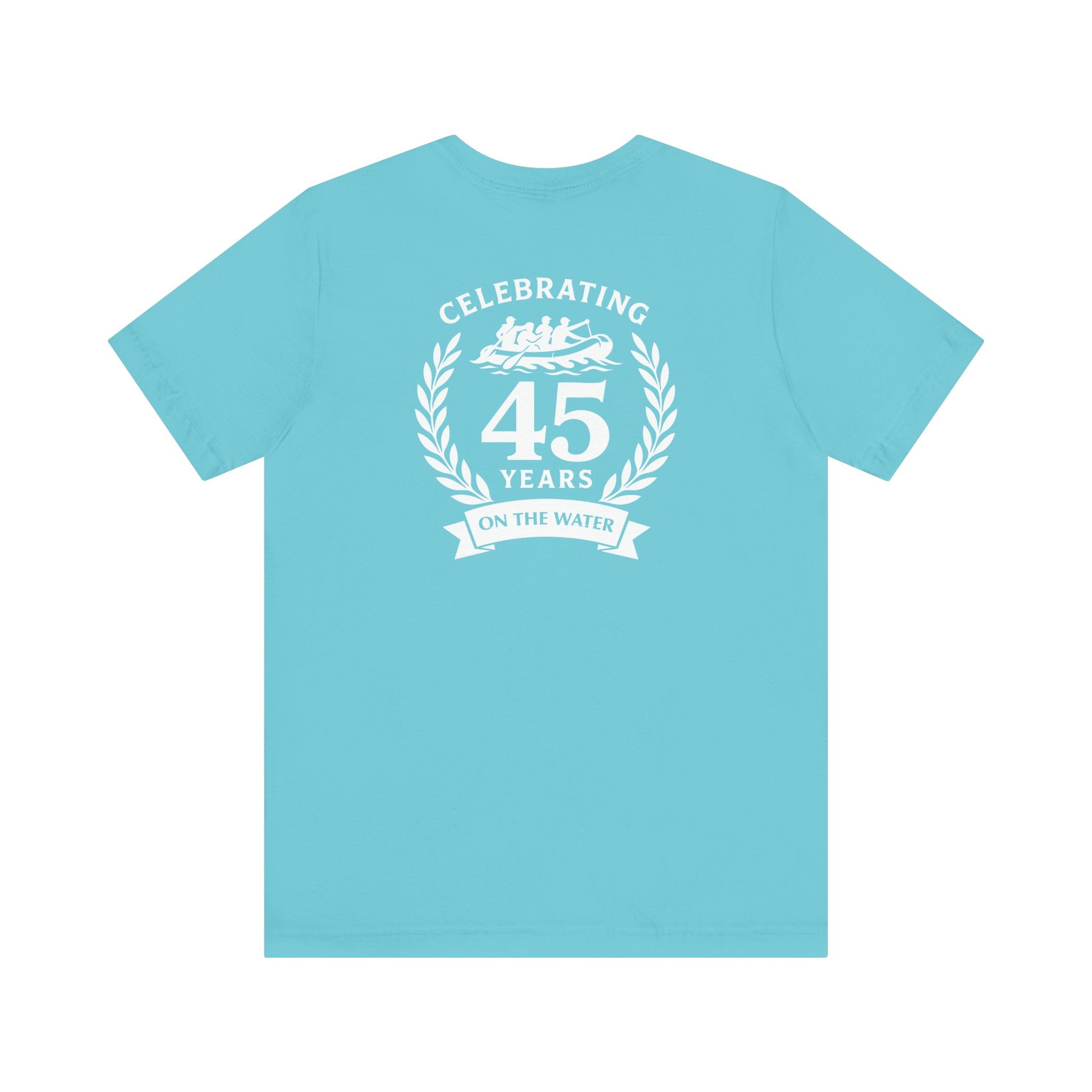 SOTAR White Logo Celebrating 45 Years Unisex Tee, Commemorative Shirt, Whitewater Rafting Anniversary T-Shirt