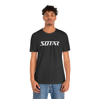 SOTAR White LOGO Graphic Tee - Unisex Casual T-Shirt, Everyday Outdoor