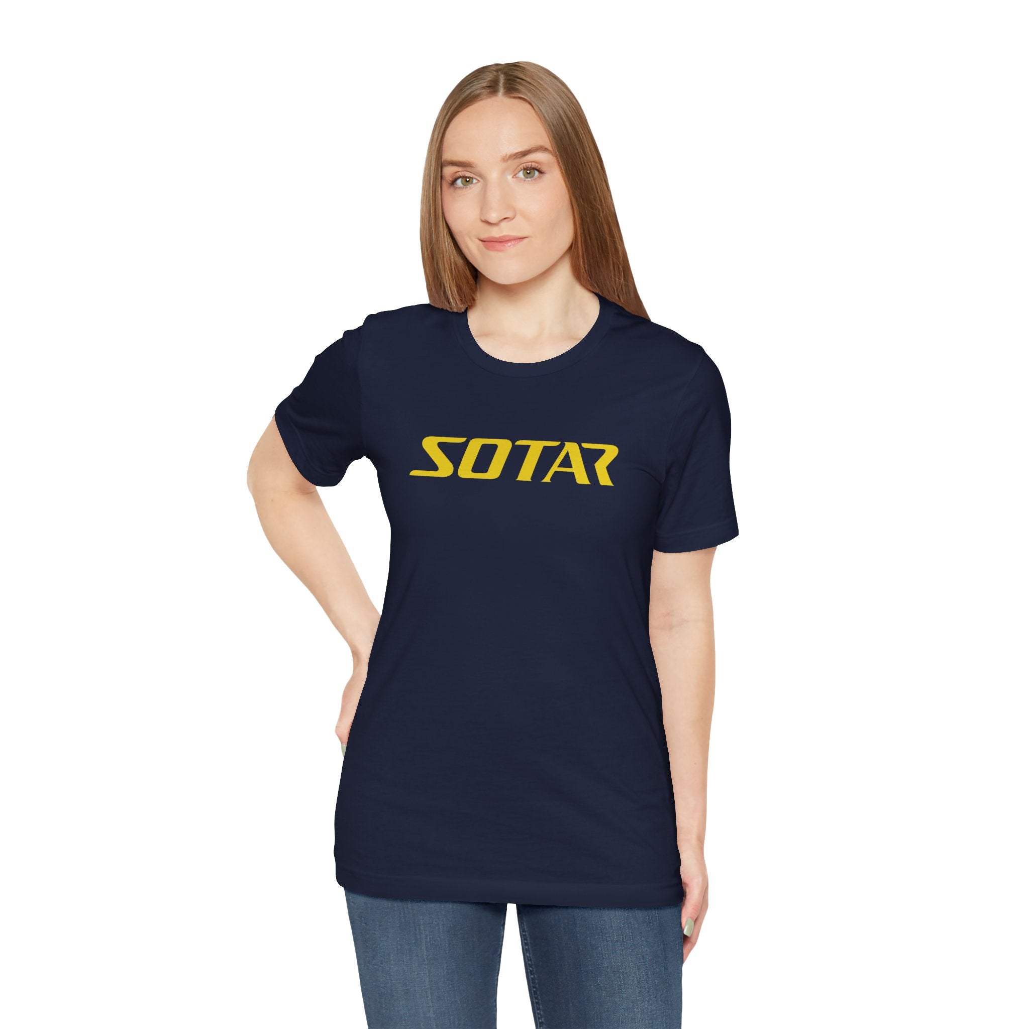 SOTAR Yellow LOGO Graphic Tee - Unisex Casual T-Shirt, Everyday Outdoor