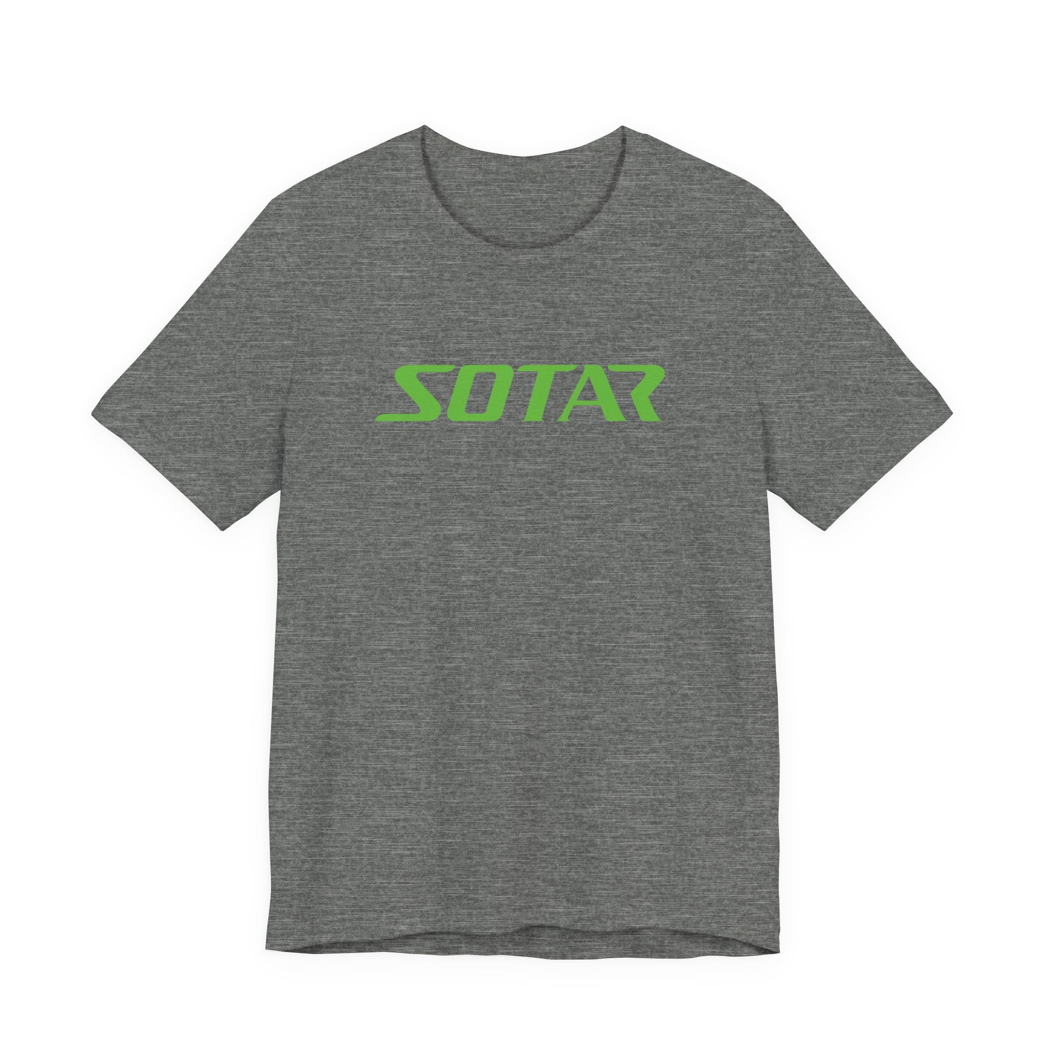 SOTAR Lime Green LOGO Graphic Tee - Unisex Casual T-Shirt, Everyday Outdoor