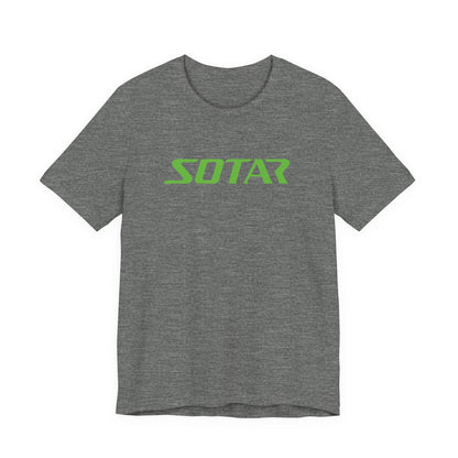SOTAR Lime Green LOGO Graphic Tee - Unisex Casual T-Shirt, Everyday Outdoor