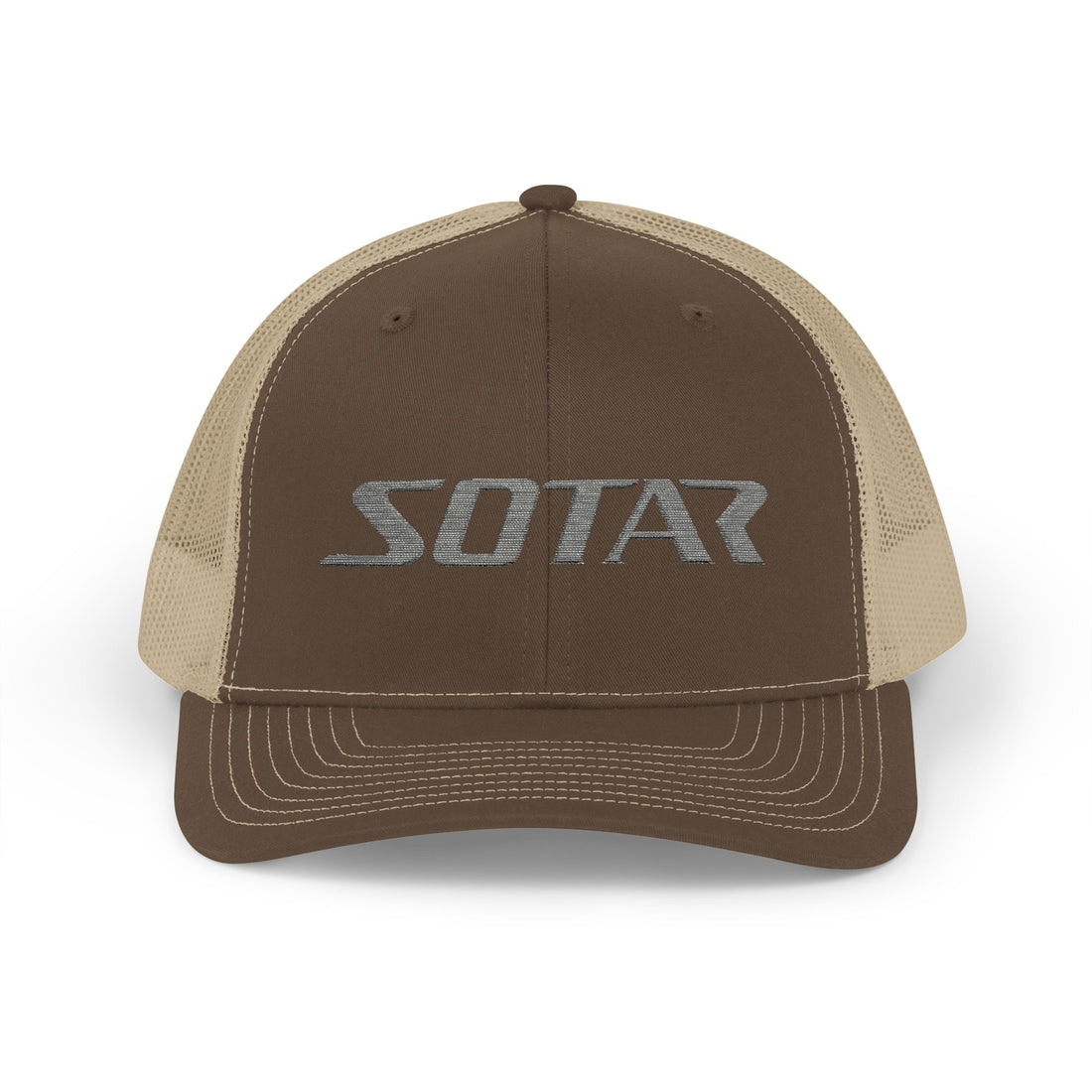 Snapback Trucker Cap - Grey Logo-Hats-Printify-Black-One size-SOTAR