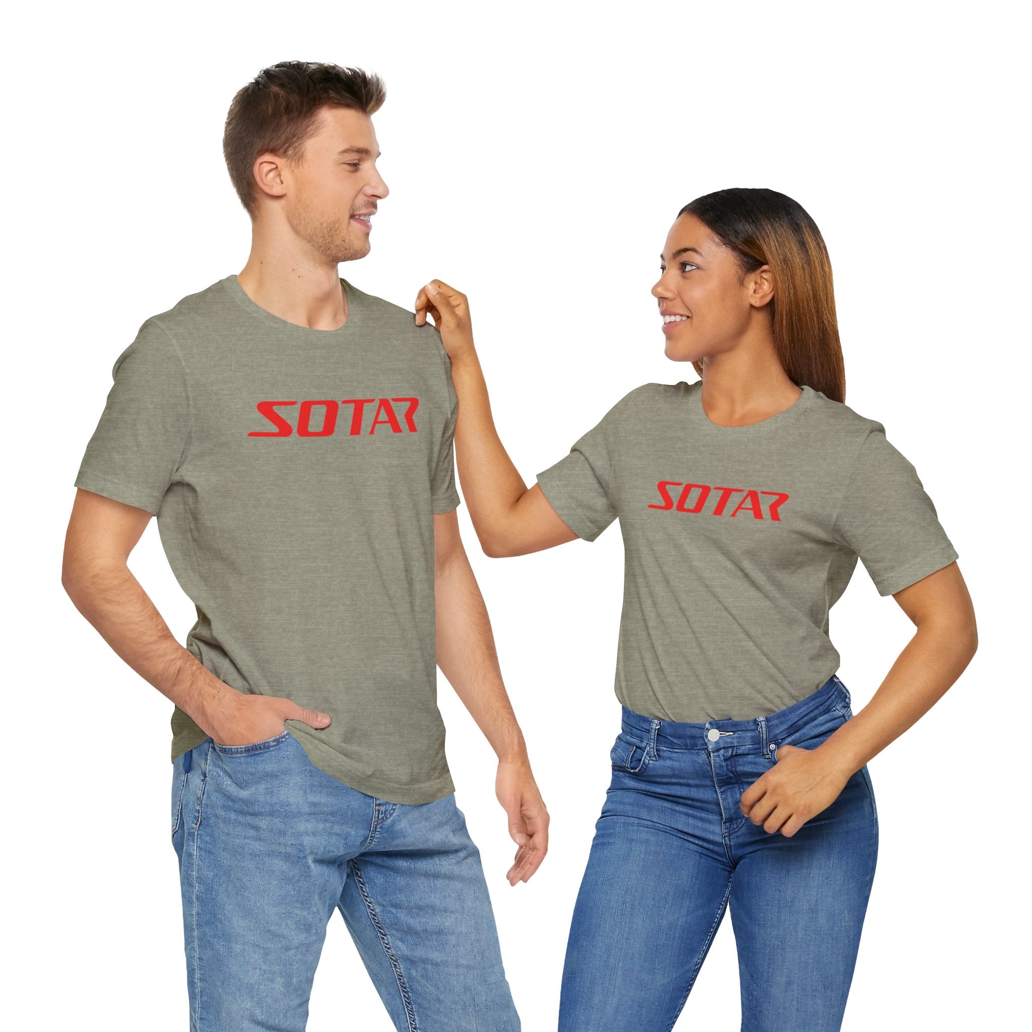 SOTAR Red LOGO Graphic Tee - Unisex Casual T-Shirt, Everyday Outdoor