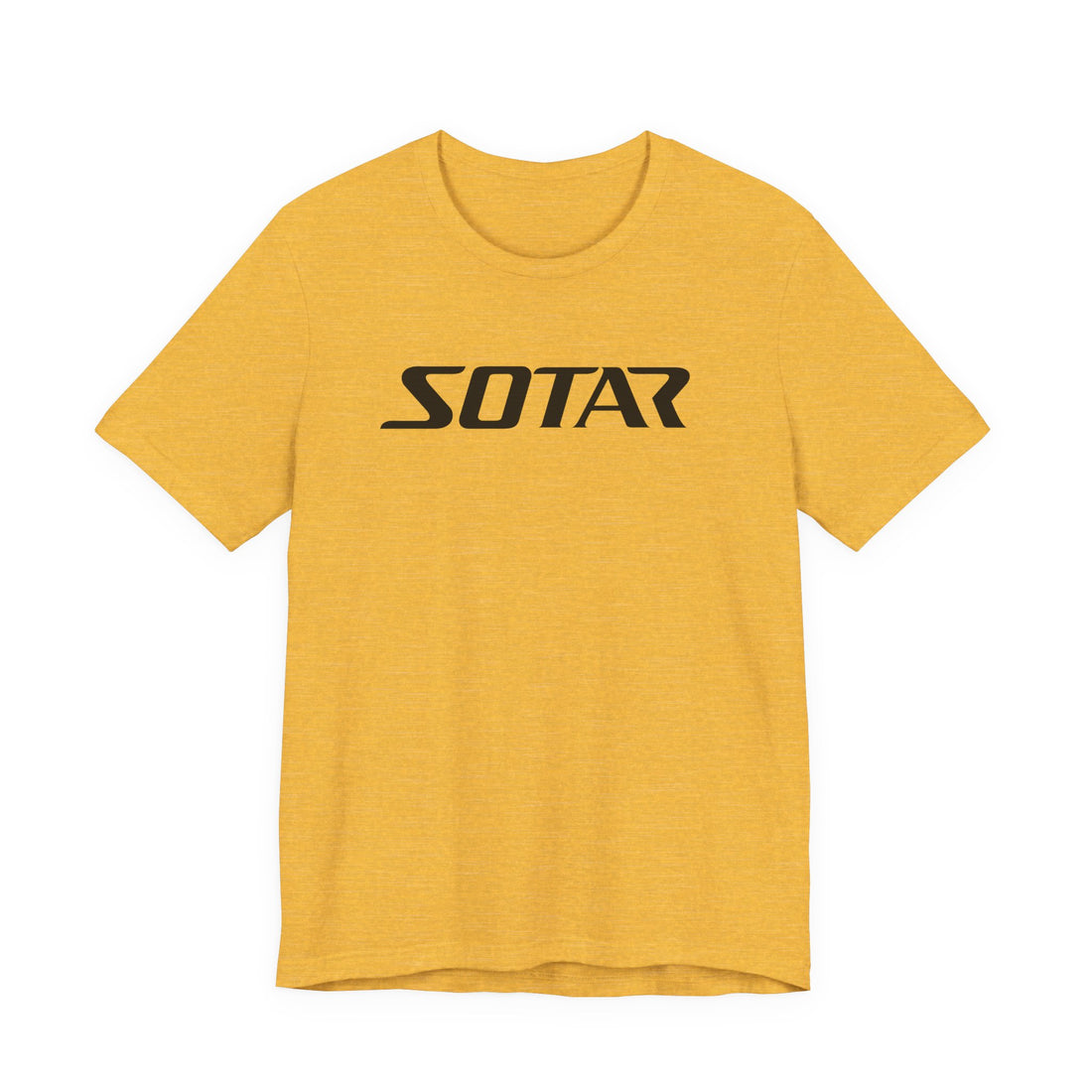 Black Simple SOTAR Jersey Short Sleeve Tee Shirt