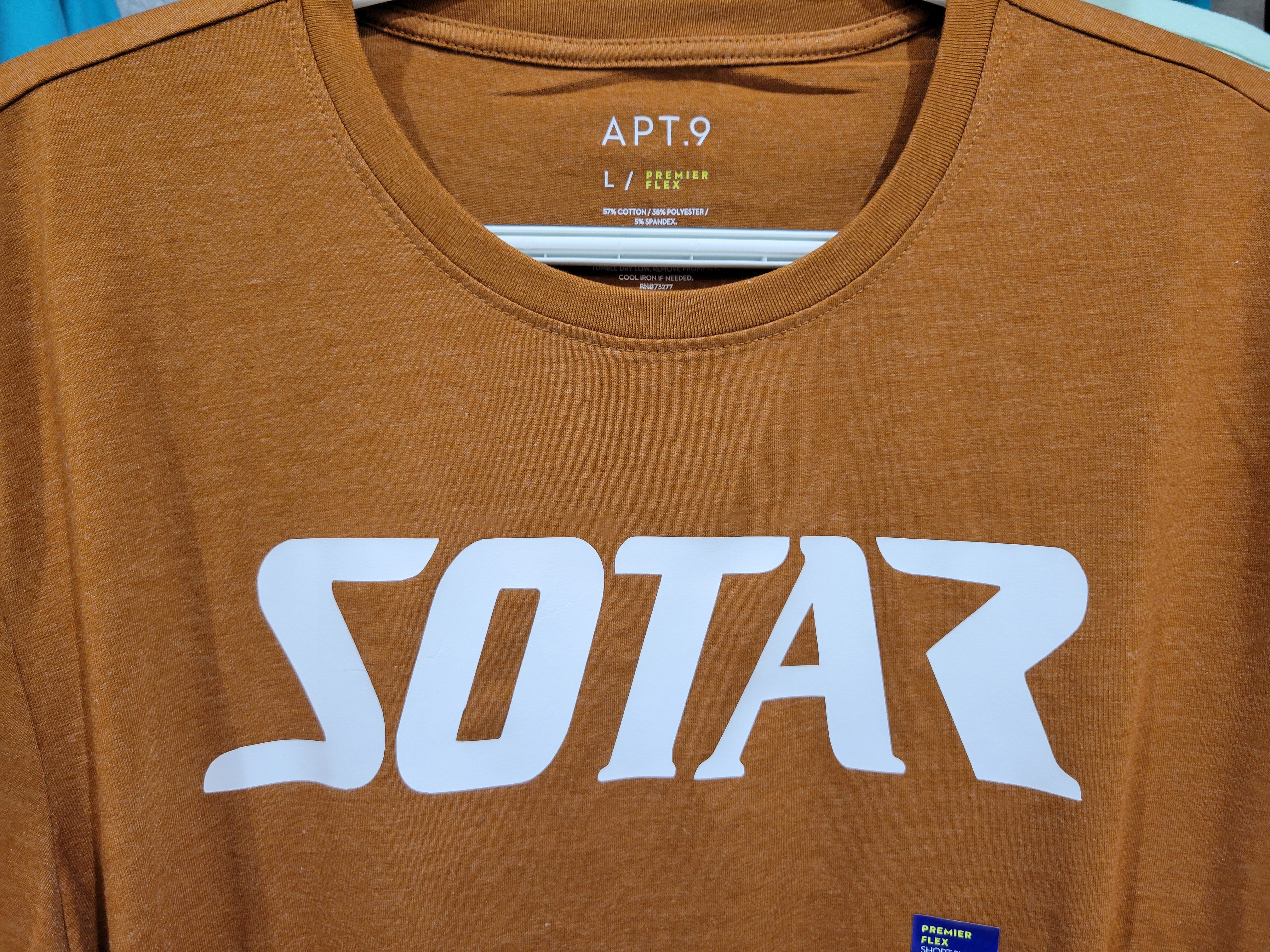 Apt 9 flex T-shirt-Clothing-SOTAR-Brown-Small-Crewneck-SOTAR