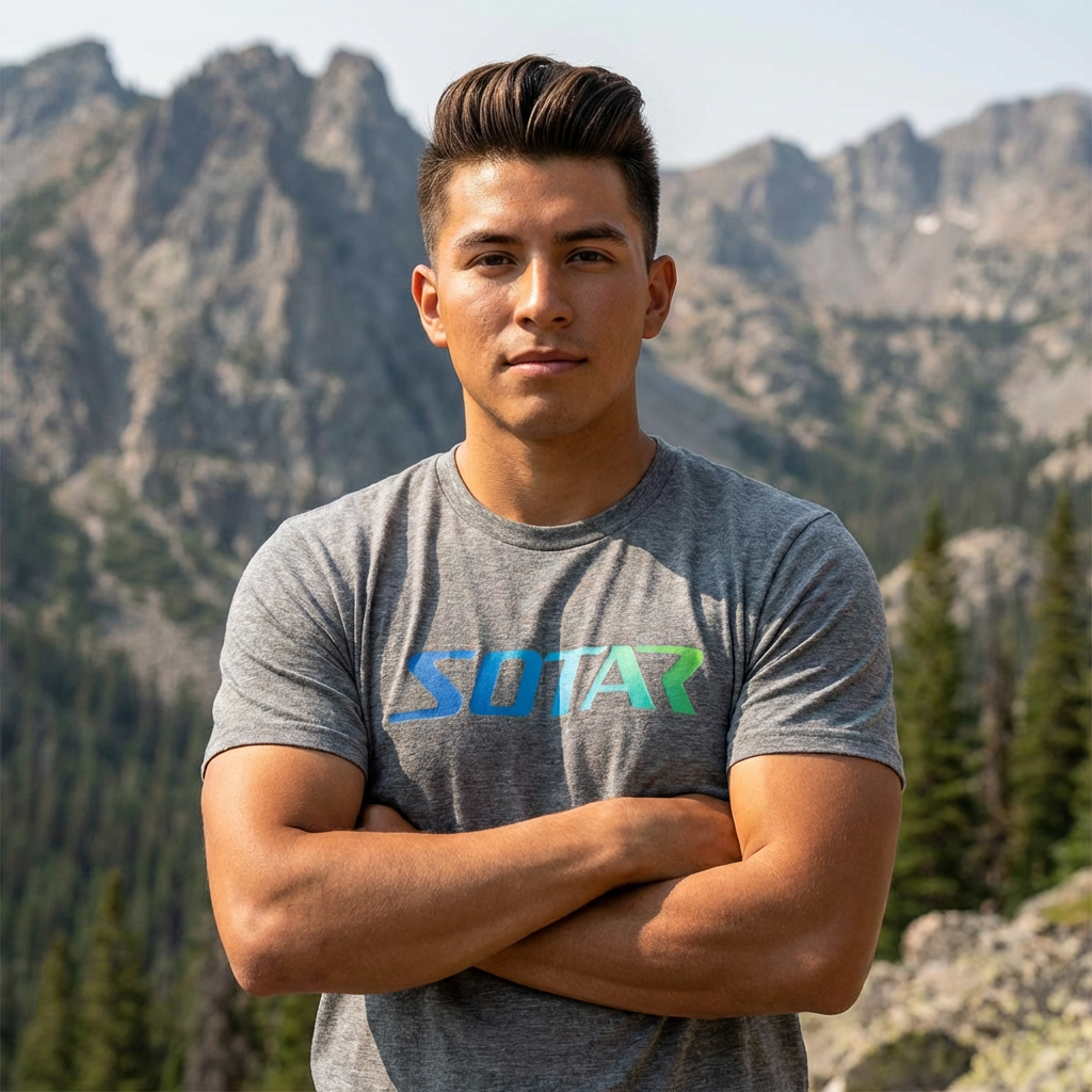 SOTAR Ocean LOGO Graphic Tee - Unisex Casual T-Shirt, Everyday Outdoor