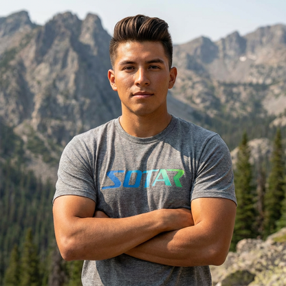 SOTAR Ocean LOGO Graphic Tee - Unisex Casual T-Shirt, Everyday Outdoor