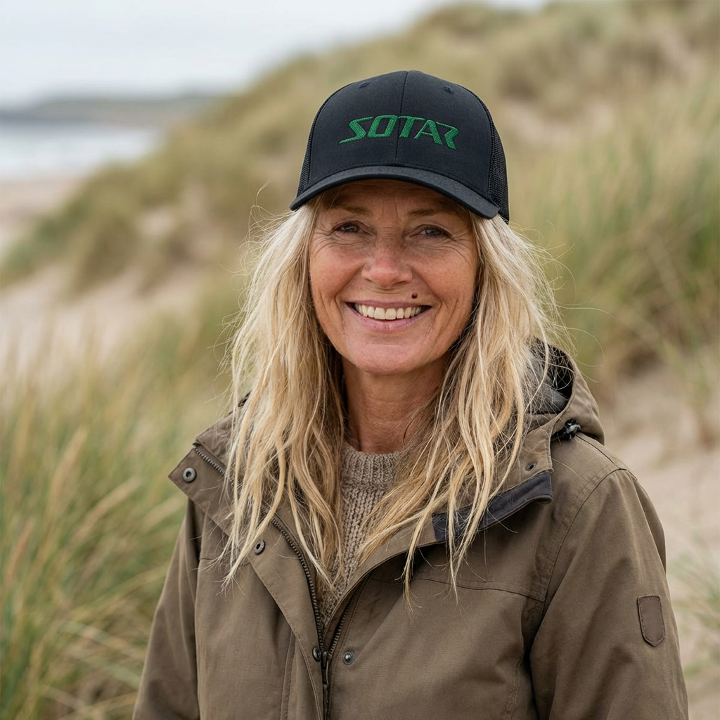 Snapback Trucker Cap - Green Logo