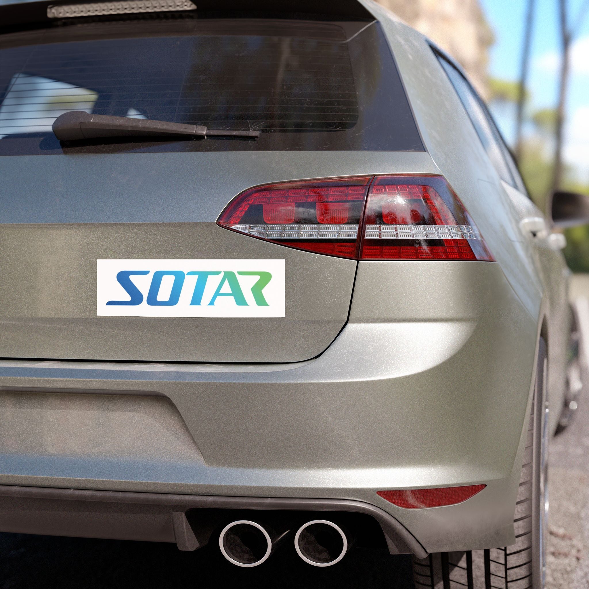 SOTAR Ocean Logo - Auto / Trailer Bumper Magnet White