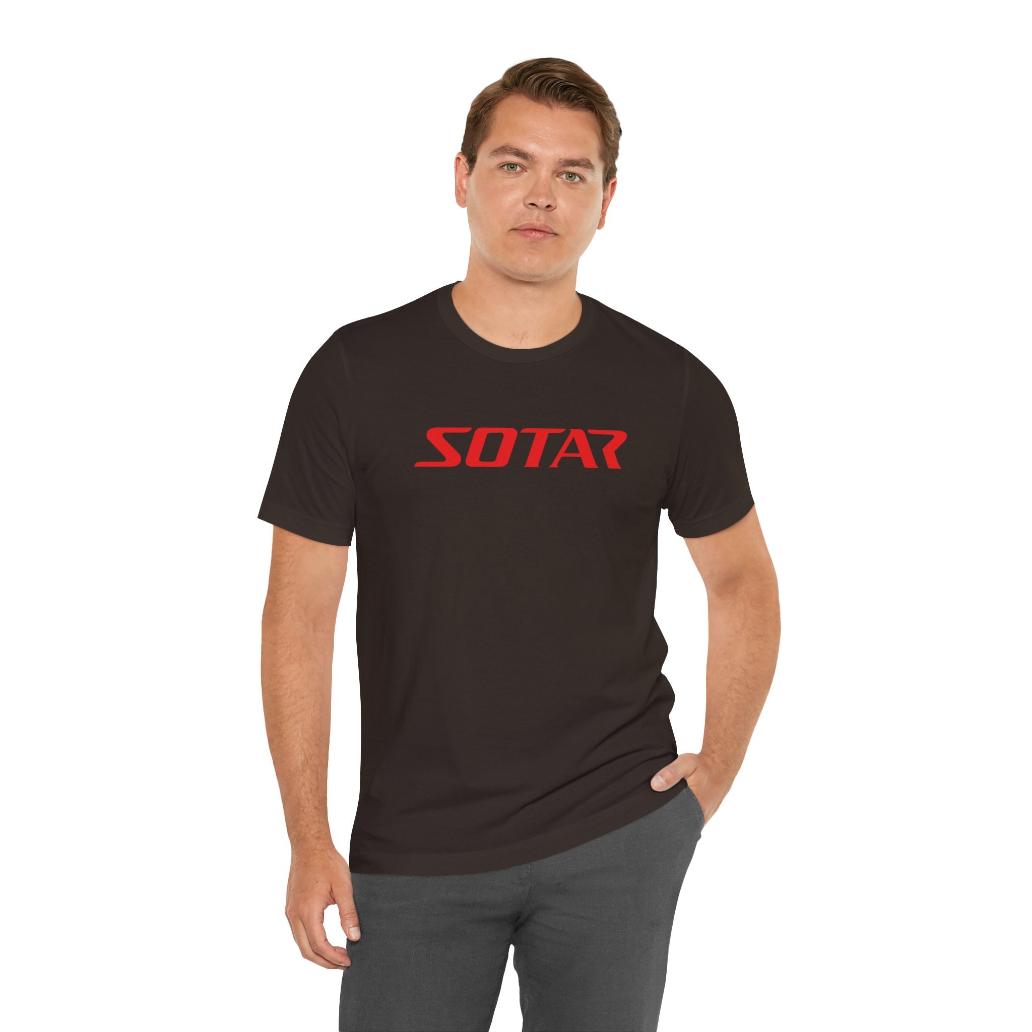 SOTAR Red LOGO Graphic Tee - Unisex Casual T-Shirt, Everyday Outdoor