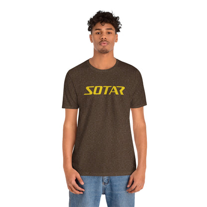 SOTAR Yellow LOGO Graphic Tee - Unisex Casual T-Shirt, Everyday Outdoor