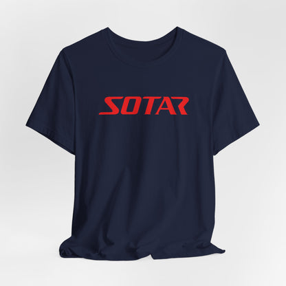 SOTAR Red LOGO Graphic Tee - Unisex Casual T-Shirt, Everyday Outdoor