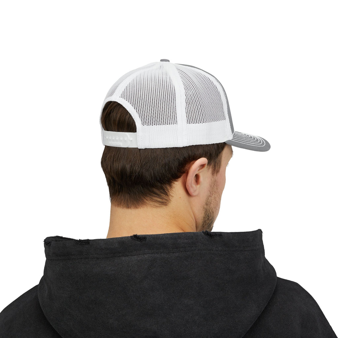 Snapback Trucker Cap - White Logo