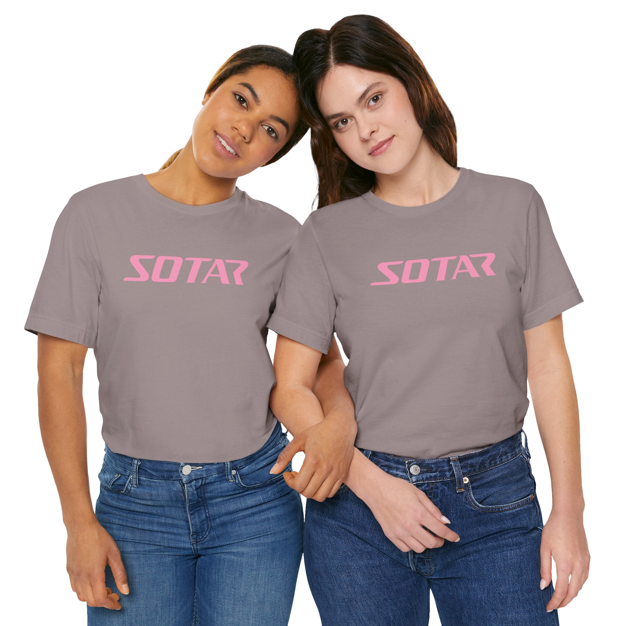 SOTAR Pink LOGO Graphic Tee - Unisex Casual T-Shirt, Everyday Outdoor