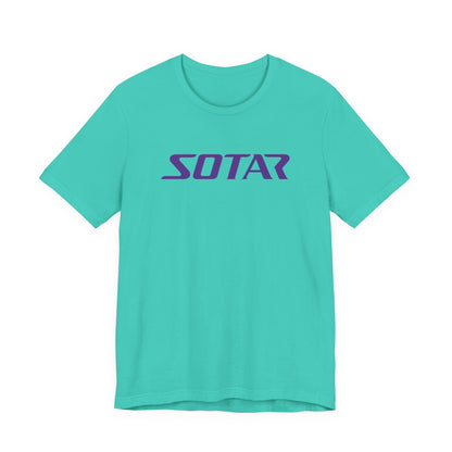 SOTAR Purple LOGO Graphic Tee - Unisex Casual T-Shirt, Everyday Outdoor