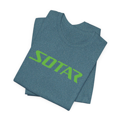 SOTAR Lime Green LOGO Graphic Tee - Unisex Casual T-Shirt, Everyday Outdoor