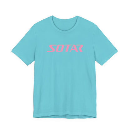 SOTAR Pink LOGO Graphic Tee - Unisex Casual T-Shirt, Everyday Outdoor