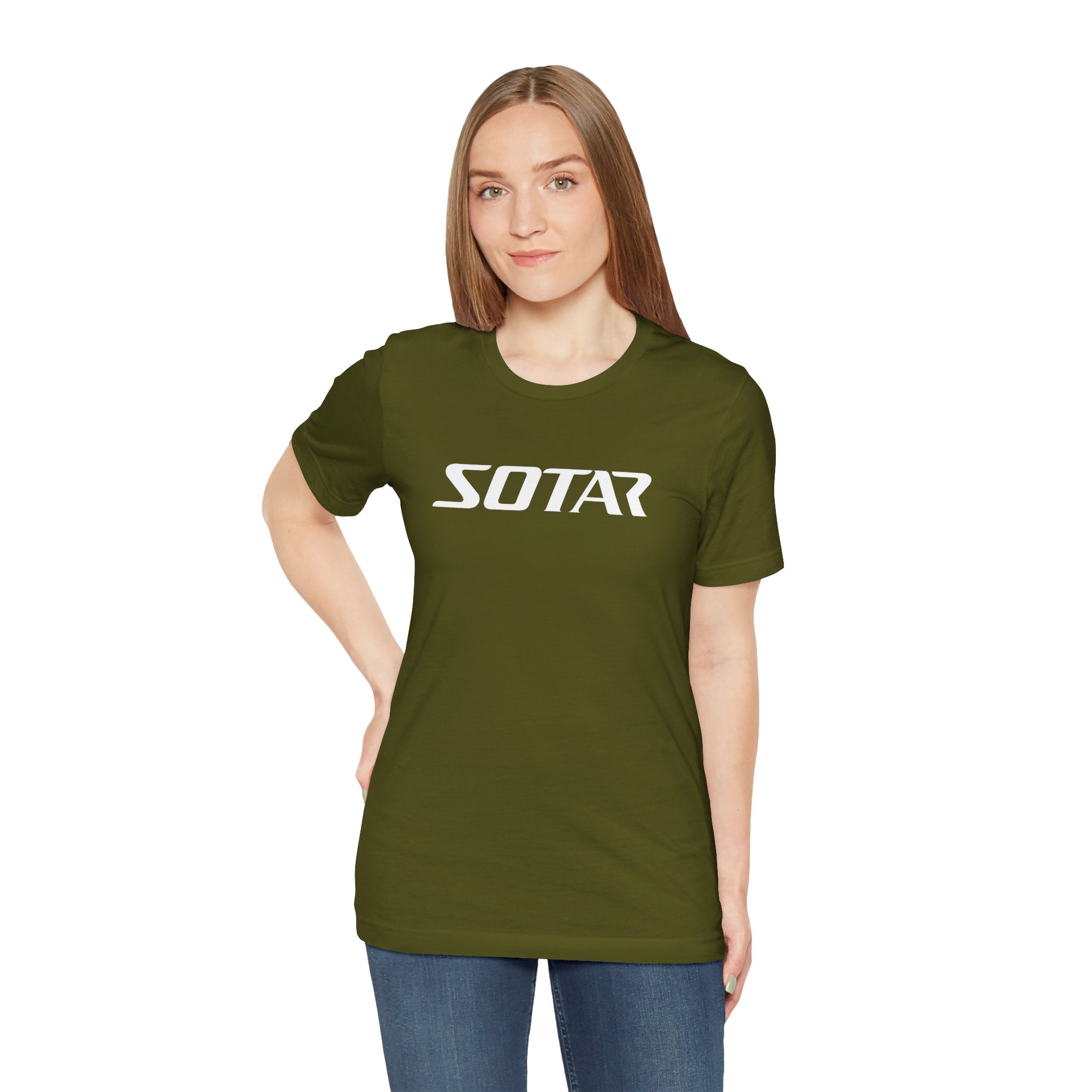 SOTAR White LOGO Graphic Tee - Unisex Casual T-Shirt, Everyday Outdoor