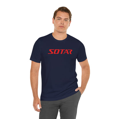 SOTAR Red LOGO Graphic Tee - Unisex Casual T-Shirt, Everyday Outdoor