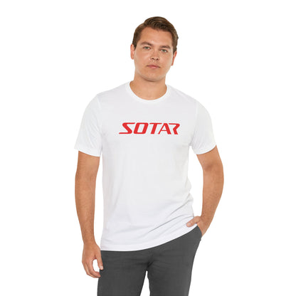 SOTAR Red LOGO Graphic Tee - Unisex Casual T-Shirt, Everyday Outdoor