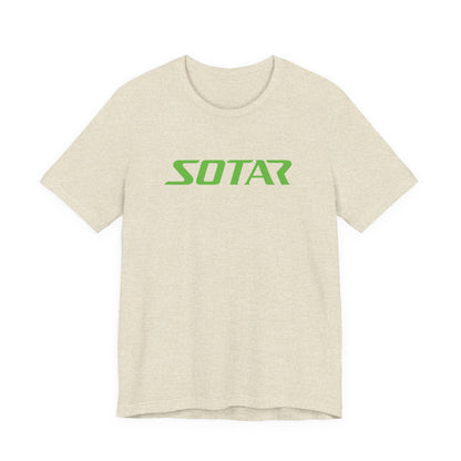 SOTAR Lime Green LOGO Graphic Tee - Unisex Casual T-Shirt, Everyday Outdoor