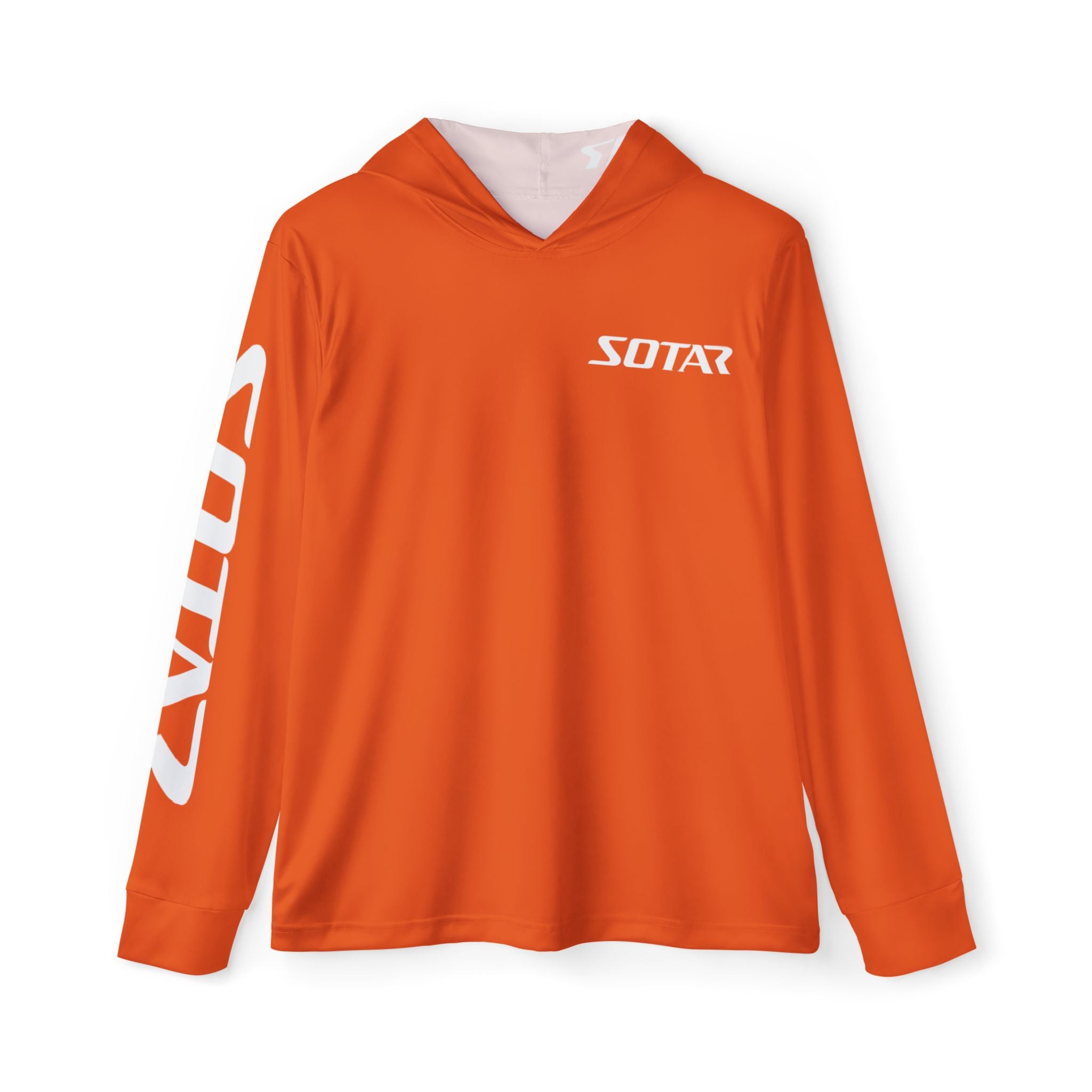 Orange White SOTAR Men's UPF 50+ Sun Shirt