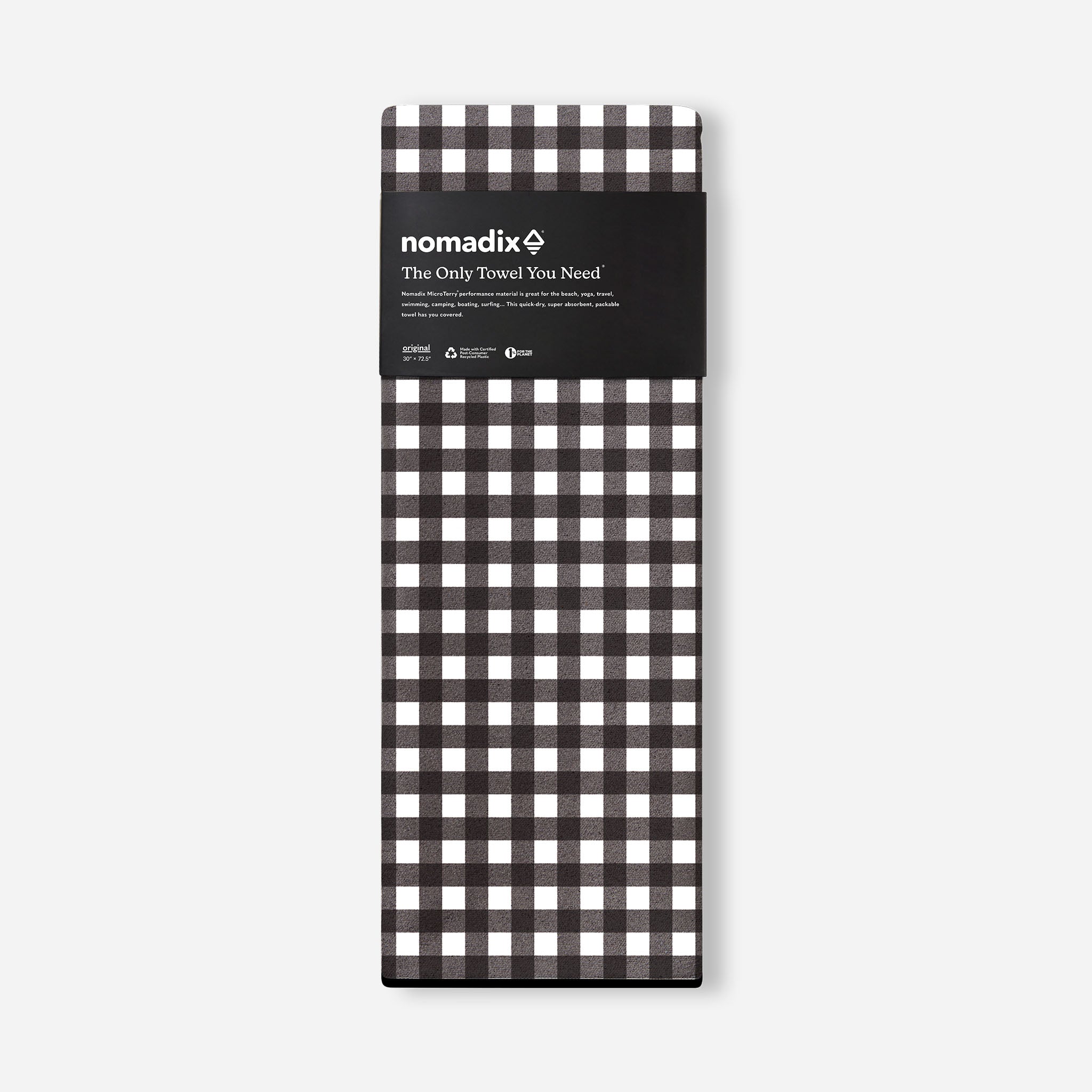 Original Towel: Gingham Black