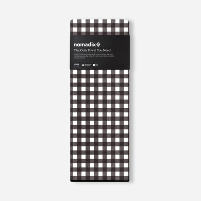Original Towel: Gingham Black