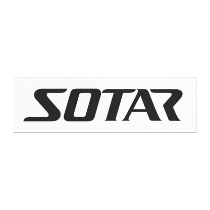 SOTAR Black Logo - Auto / Trailer Bumper Magnet White
