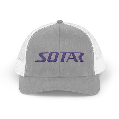 Snapback Trucker Cap - Purple Logo