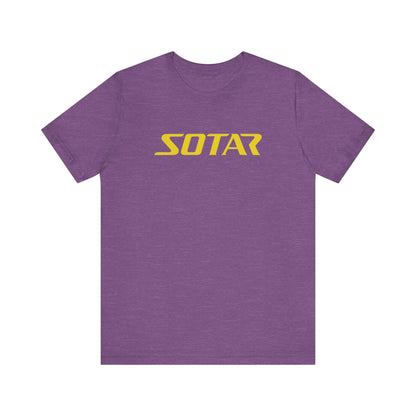 SOTAR Yellow LOGO Graphic Tee - Unisex Casual T-Shirt, Everyday Outdoor