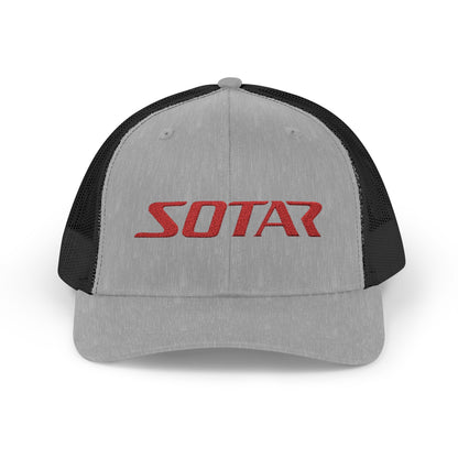 Snapback Trucker Cap -  Red Logo