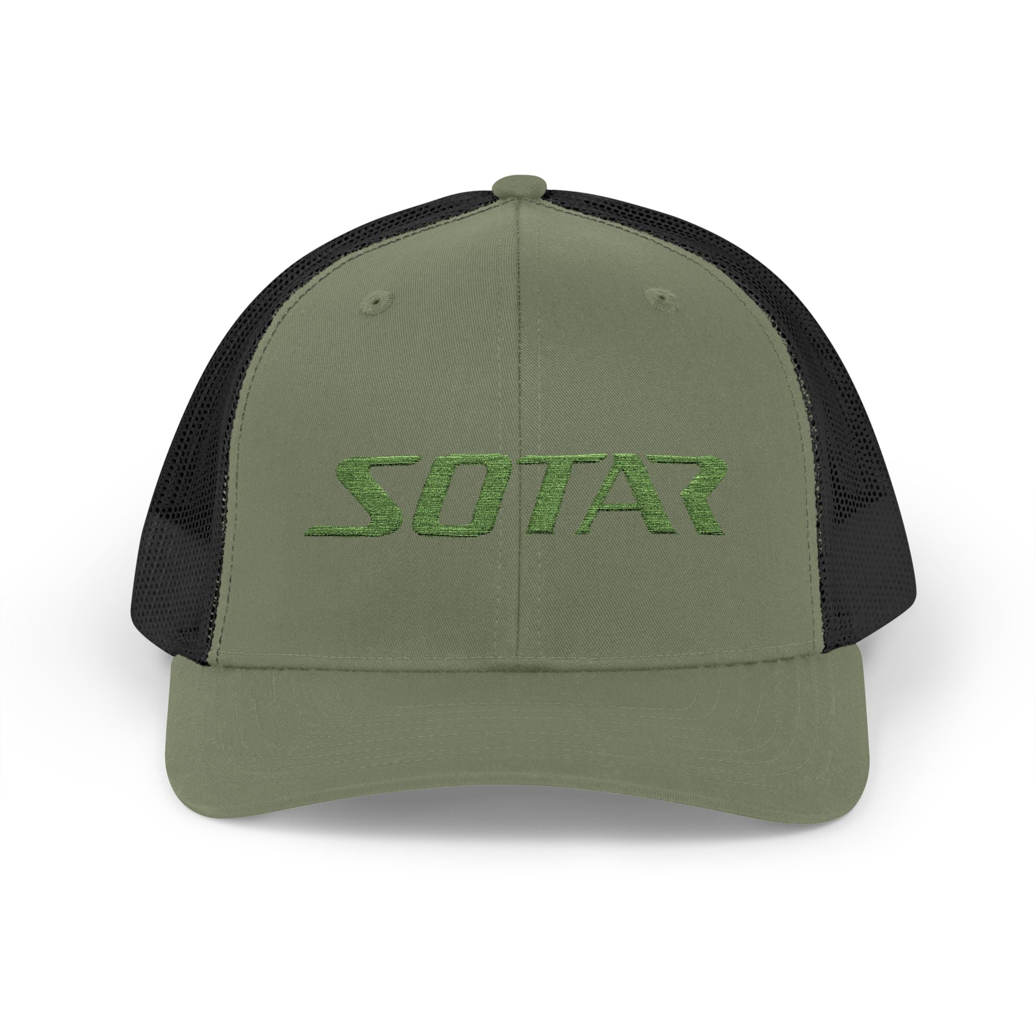 Snapback Trucker Cap -Bright Green Logo
