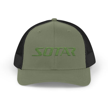Snapback Trucker Cap -Bright Green Logo