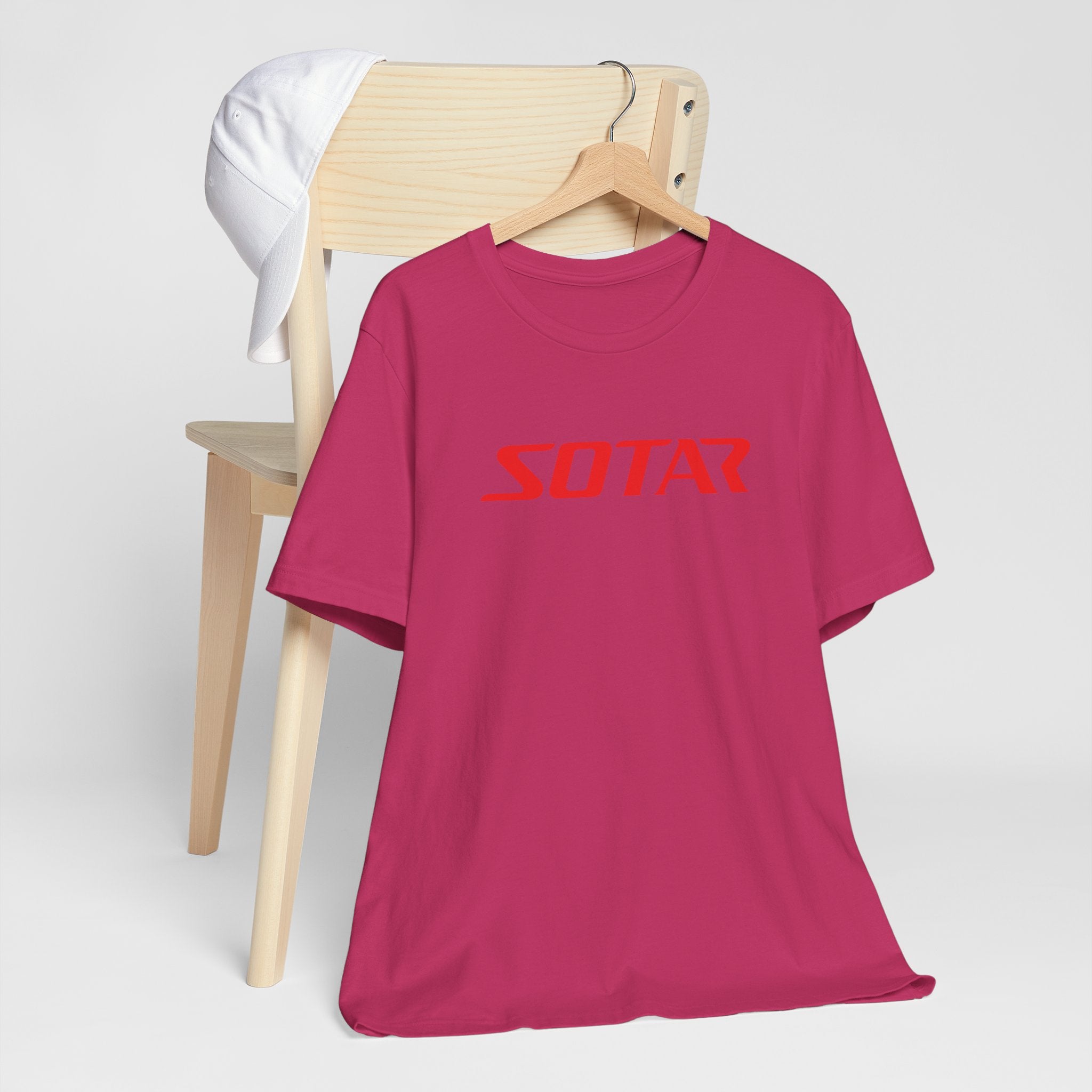 SOTAR Red LOGO Graphic Tee - Unisex Casual T-Shirt, Everyday Outdoor