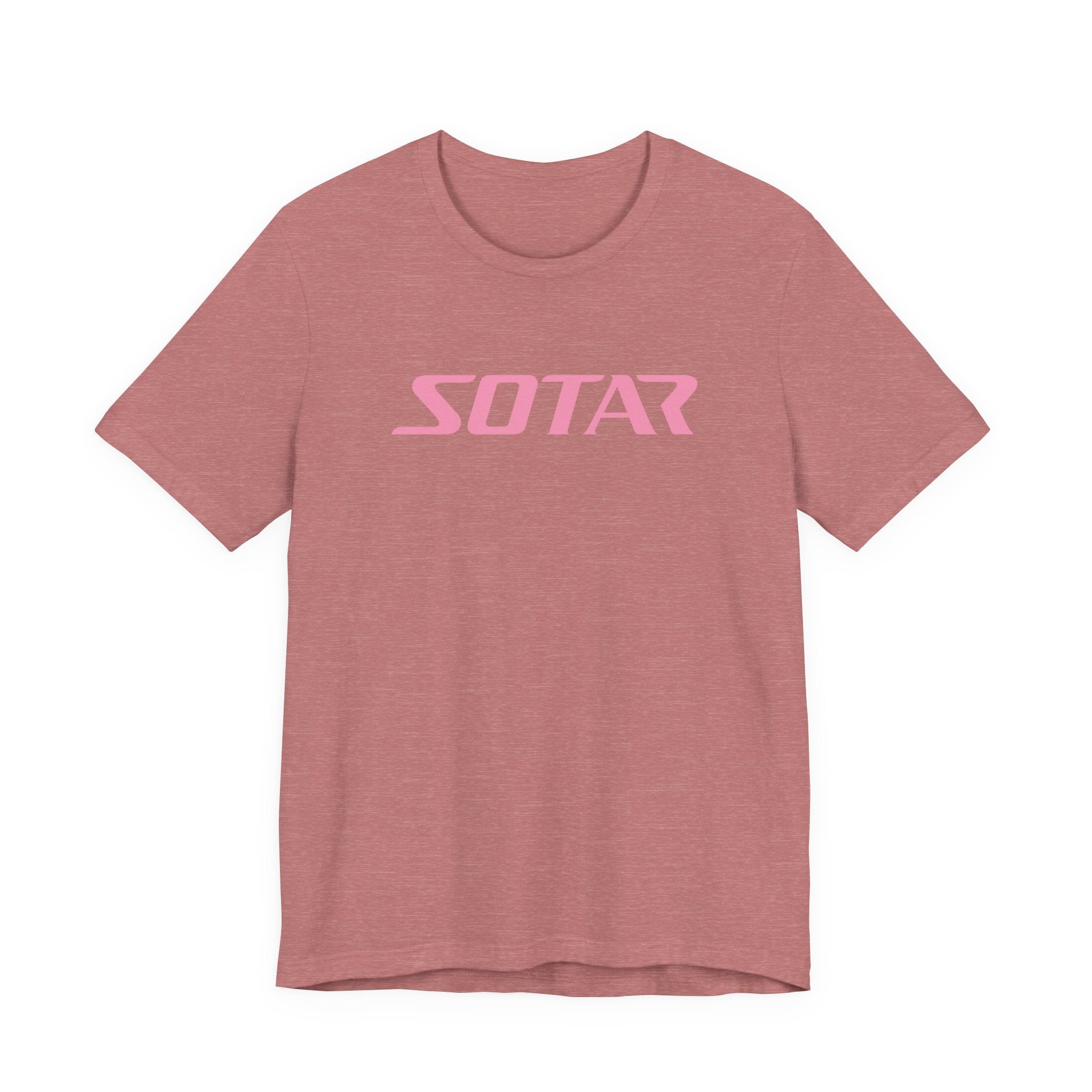 SOTAR Pink LOGO Graphic Tee - Unisex Casual T-Shirt, Everyday Outdoor