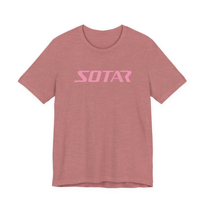 SOTAR Pink LOGO Graphic Tee - Unisex Casual T-Shirt, Everyday Outdoor