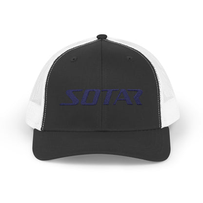 Snapback Trucker Cap - Blue Logo