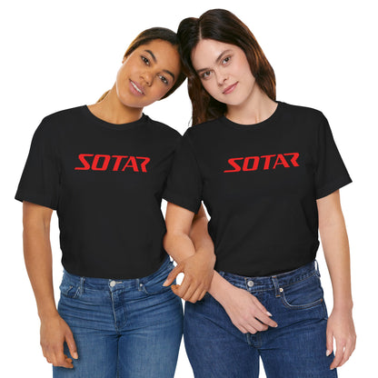 SOTAR Red LOGO Graphic Tee - Unisex Casual T-Shirt, Everyday Outdoor