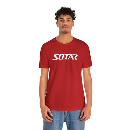 SOTAR White LOGO Graphic Tee - Unisex Casual T-Shirt, Everyday Outdoor