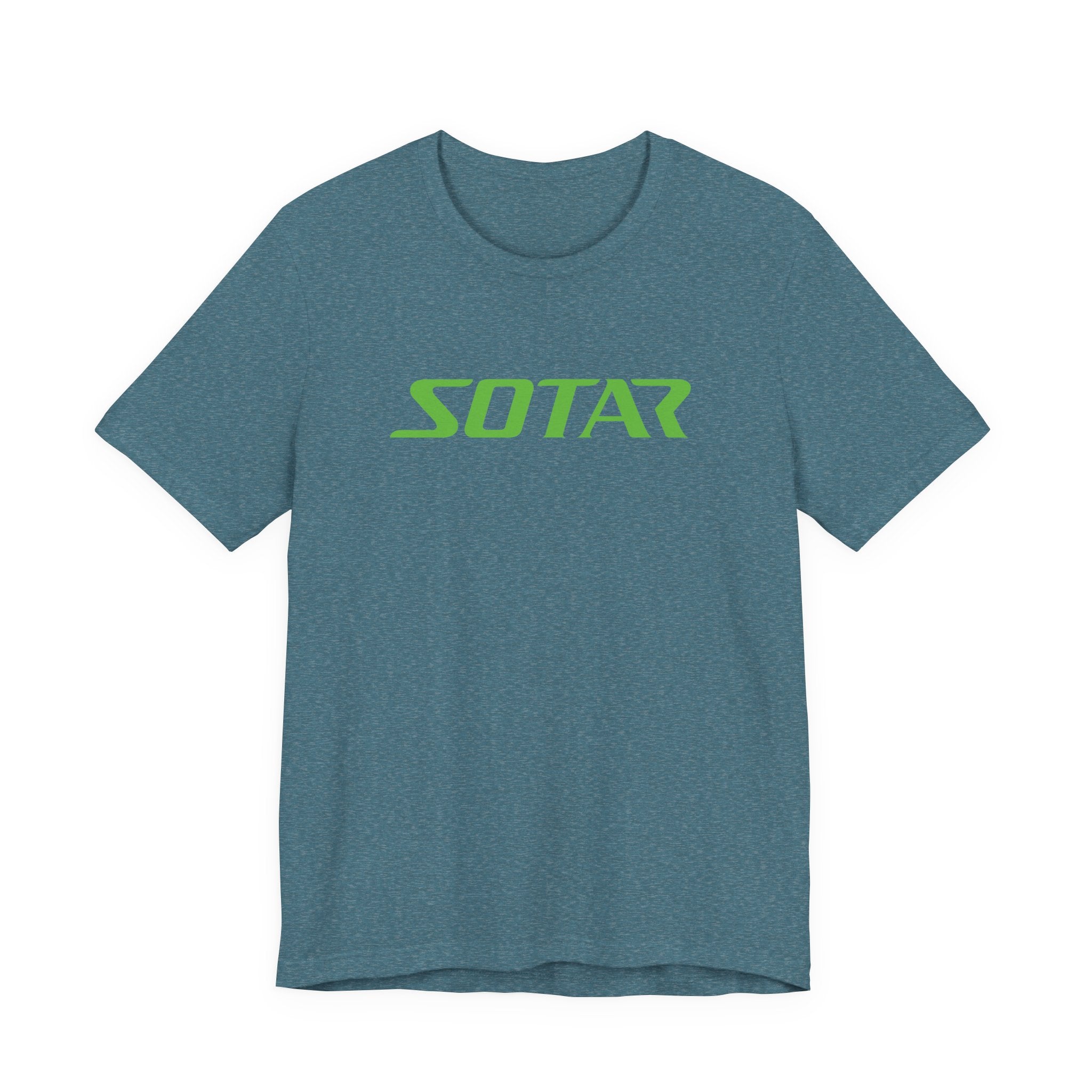 SOTAR Lime Green LOGO Graphic Tee - Unisex Casual T-Shirt, Everyday Outdoor