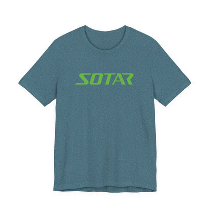 SOTAR Lime Green LOGO Graphic Tee - Unisex Casual T-Shirt, Everyday Outdoor
