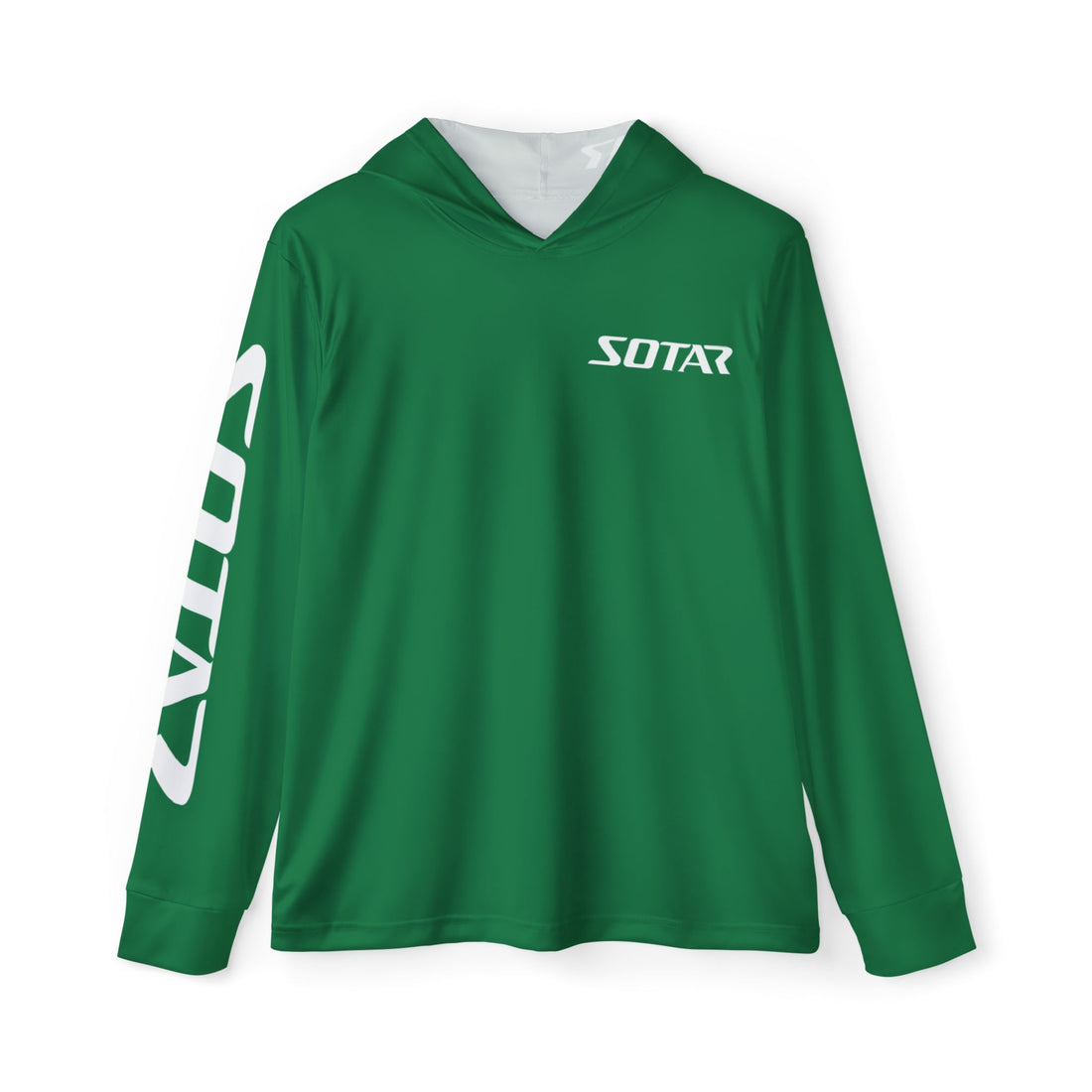 Green White SOTAR Men's UPF 50+ Sun Shirt
