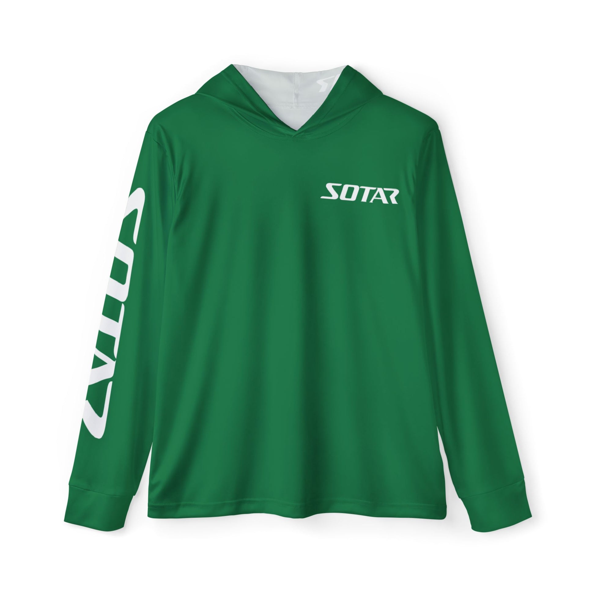 Green White SOTAR Men's UPF 50+ Sun Shirt
