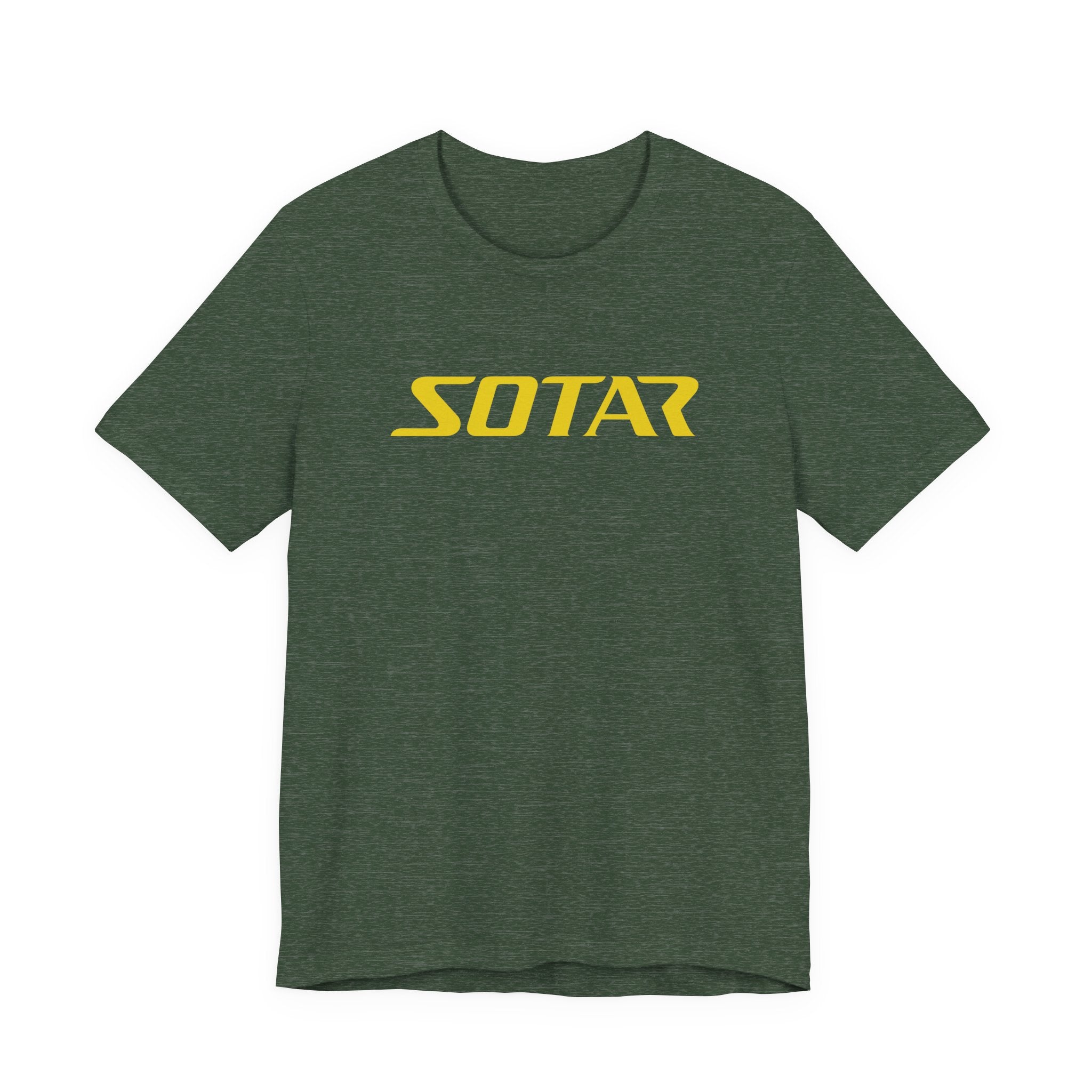 SOTAR Yellow LOGO Graphic Tee - Unisex Casual T-Shirt, Everyday Outdoor